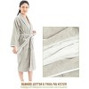 American Soft Linen Triga - Bamboo Robes for Women and Men, Unisex Plush Spa Lounging Bathrobe, 1 Piece Cozy Robe for Couples After Shower - 4 of 4