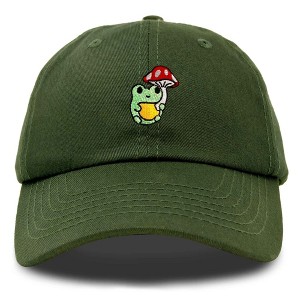 Dalix Mushroom Frog Unicorn Embroidered Cotton Dad Hat Baseball Cap Adjustable Mens Womens - 1 of 4