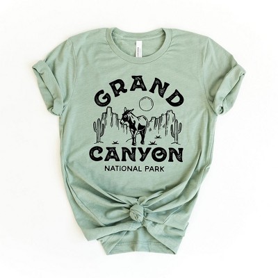 women's grand canyon short sleeve graphic t shirt green