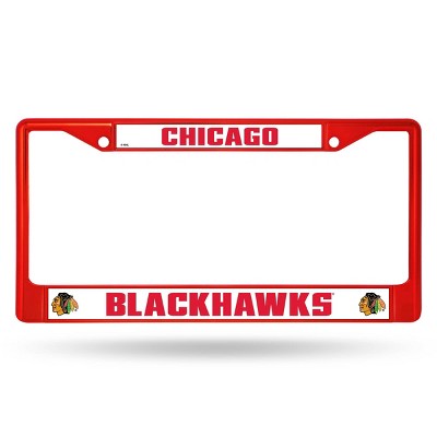 NHL Chicago Blackhawks Colored Chrome License Plate Frame