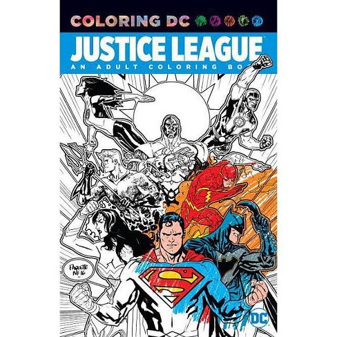 Download Justice League: An Adult Coloring Book - (Paperback) : Target
