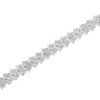 Haus of Brilliance Silver 1.0 Cttw Chevron 2 Stone Arrow Link Tennis Bracelet - 7” - 4 of 4