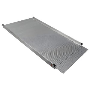 Titan Ramps 6 Foot One Piece Aluminum Entry Threshold Ramp for Wheelchairs, Scooters, Walkers, Canes, and Crutches 850 Pound Capacity - 1 of 4
