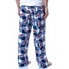 Seven Times Six Disney Adult Lilo & Stitch Christmas Santa Hat Soft Fleece Pajama Pants Blue - 4 of 4