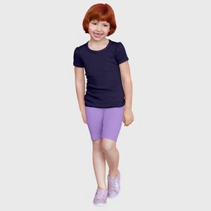 City Threads Girls 100% Cotton Short Sleeve Puff Classic Fit Tee - USA-Made - 1 of 4