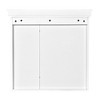 Alilang 30.07 Inch Wall-Mounted White Bathroom Cabinet with Mirrored Door and Open Shelves - White - image 4 of 4