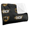 Virginia Commonwealth University Logo Pattern Silky 50x60 Blanket, 1 Sided 50x60 - 3 of 4