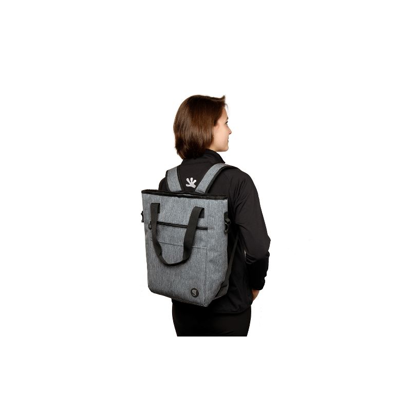 Geckobrands Convertible Tote & Backpack - Everyday Grey, 5 of 6