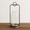 Antique Metal Candle Holder with Glass Jar (Set of 2) - 2 of 4