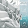 LunaLulinlk Summer Fashion Letter Stripe Home Shower Curtain，Gray - 3 of 4