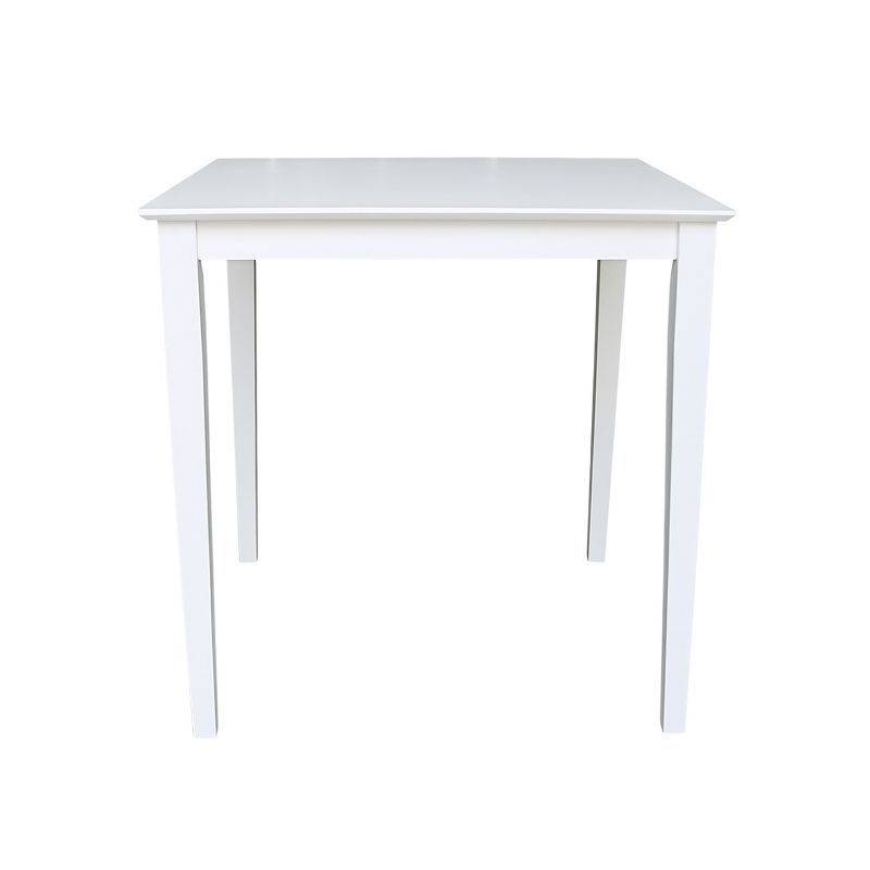 Solid Wood 36" Square Dining Table White - International Concepts, 3 of 7