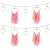 Jollity & Co. - Chiffon Heart Garland - Pack of 1 Garland, 6 Feet in Length - 4 of 4
