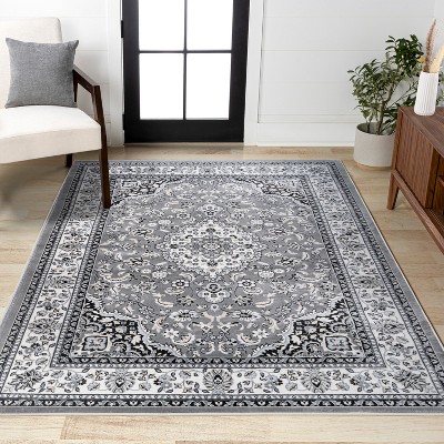 JONATHAN Y Palmette Modern Floral Area Rug