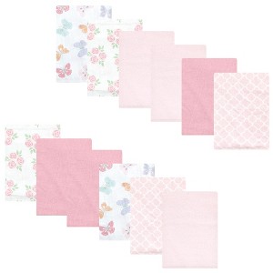 Luvable Friends Hudson Baby Flannel Burp Cloths 12pk - 1 of 2