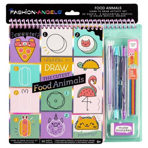 Fashion Angels Learn To Draw Foodimals: Art & Craft Drawing Kit For ...