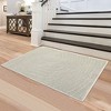 Modern Geometric Wave Area Rug Thick Non-Shedding Stain-Resistant Rug Carpet - 2 of 4