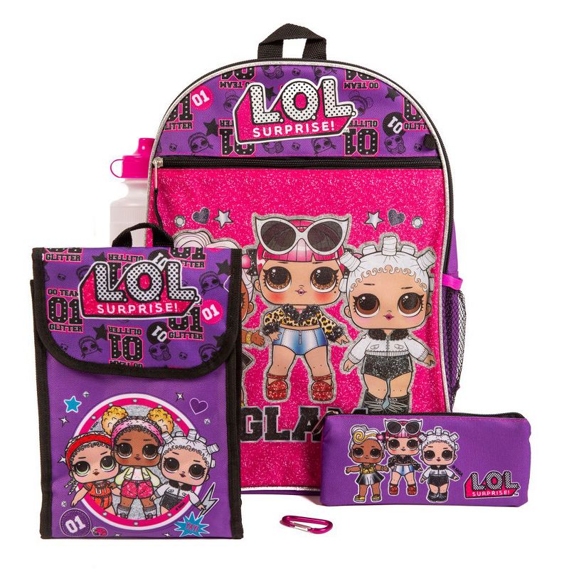 L.O.L. Surprise! Purple Back too School Essentials Set for Girls, 1 of 7