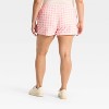 Women's Hello Kitty Gingham Graphic Shorts - Pink - 2 of 3