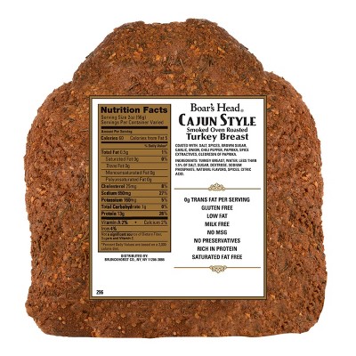 Boar's Head Bold Cajun Smoked Turkey Breast - 3.5lbs - price per lb