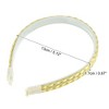 Unique Bargains Women's Double Strands Synthetic Hair Plaited Headband with Teeth 0.67 inch Wide 1 Pc - 3 of 4