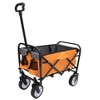 Foldable Beach Wagon Cart,Collapsible Utility Wagon for Camping,Shopping,Sports & Grocery,Durable & Easy to Carry - 2 of 4