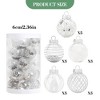 25 Pieces Christmas Ball Ornaments, 2.36 Inch Christmas Tree Ornaments, Shatterproof Christmas Tree Decoration Balls for Christmas Trees, Parties - 2 of 4