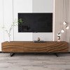 Gaoyangjiaju 82.83 Inch Modern TV Stand with Solid Wood Drawers and Vents, Media Console for Living Room - 2 of 4