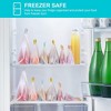 Reusable Food Storage Bags Stand Up, 9 Pack Leakproof Freezer Bags, BPA Free - 4 of 4