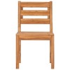 vidaXL Outdoor Patio Chairs - Set of 8 - Solid Teak Wood - Comfortable Backrest - Beautiful Water-Based Finish - Sturdy Wooden Frame - Simple Assembly - 4 of 4