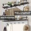Hall Tree with Coat Rack and Shoe Storage Cubbies for Hallway, Entryway Furniture Mudroom Storage Cabinet with 3 Drawers and 2 Mirrors - 3 of 4