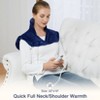 Heating Pad for Neck and Shoulders, 22"x19" Weighted Instant Heating Pads with 4 Heat Settings, Deeper Pain Relief, 2H Auto-Off Timer, Washable - 2 of 4