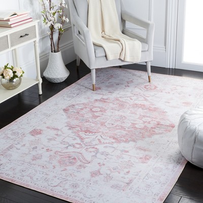 Ivory Elegance Synthetic 3' x 5' Machine Washable Rug