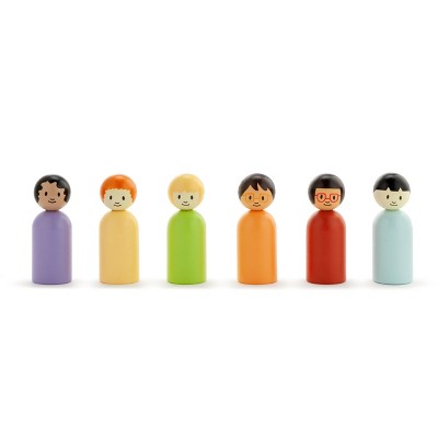 DEMDACO Hopeful Rainbows Wooden Dolls