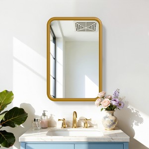 Dovelina Wall Medicine Cabinet Mirror Cabinet Multifunctional Wall-Mounted Mirrored Cabinet with Magnetic Doors - 1 of 4