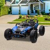 24V Kids Electric UTV, Kids Ride-on Toy Vehicle, 130W Powerful Electric Vehicle with Remote Control, LED Lights, Shock Absorber, Music - 4 of 4