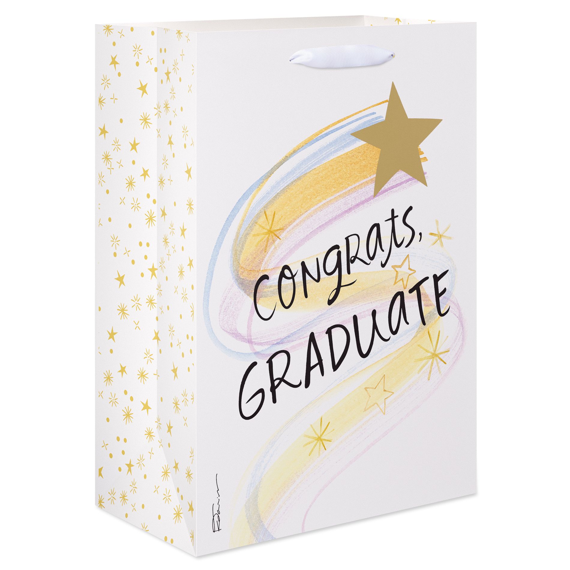 Medium Graduation Gift Bag, Congrats 10"x7" Designed by Kathy Davis