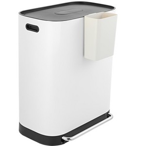 happimess Beni Kitchen Trash/Recycling 16-Gallon Double-Bucket Step-Open Trash Can - 1 of 4