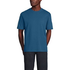 Lands' End Men's Short Sleeve Super-T Crew Relaxed Fit Tee - 1 of 3
