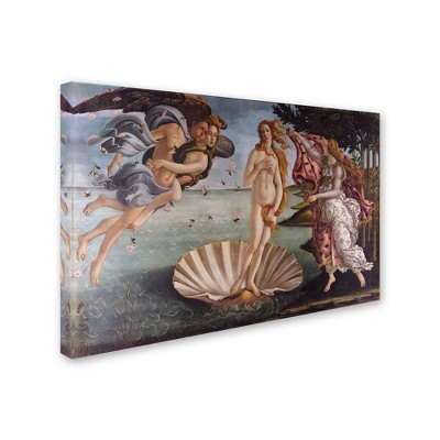 Trademark Fine Art -Sandro Botticelli 'Birth of Venus 1484' Canvas Art