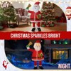 NAYSAYE 6FT Santa Claus Holding Bell Christmas Decoration for Home Yard and Patio Holiday Display, Red and White, 43.3"*28.7"*70.9" - 4 of 4