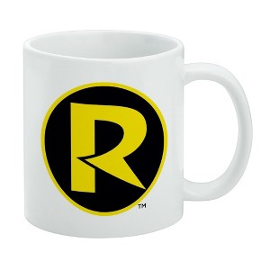 Batman Robin Logo Ceramic Coffee Mug  Novelty Gift Mugs for Coffee  Tea and Hot Drinks  11oz  White - 1 of 4