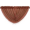 GoodGram 2-Pack: Beaded Emerald Crepe Waterfall Valances - 2 of 3