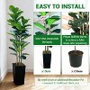 Artificial Trees Indoor,Faux Tree,Artificial Planter,Artificial Fake Tree Flower Potted,Thanksgiving Christmas,Artificial Plants for Home  Wedding - 3 of 4
