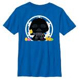 Boy's Star Wars Darth Vader Loves Easter and Baby Chickens T-Shirt