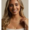 HTUTWOO Layered Gold Necklaces for Women Trendy, 14K Gold Plated Choker Paperclip Box Chain Necklace, Stackable Women's Gold Pendant Necklaces - 4 of 4