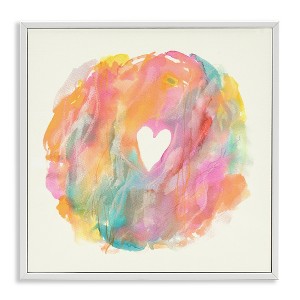 Stupell Industries Abstract Heart Fluid Mixed Pastels, 24" x 24" - 1 of 4