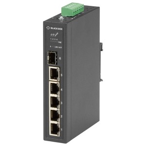 Black Box Industrial 6 Port Ethernet PoE+ Extreme Temperature Switch LPH3061A - 1 of 1