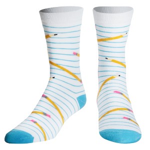 Crazy Socks, Scribble, Funny Novelty Socks, Medium - 1 of 4