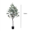 4ft Artificial Eucalyptus Tree,Fake Eucalyptus Plant with Planter, Green Silver Dollars Silk Leaves Faux Tree for Home Office Living Room Floor Decor - 2 of 4