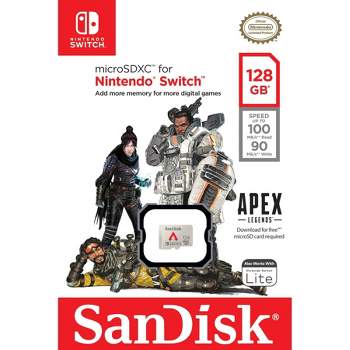 Sandisk 128gb Microsdxc Memory Card, Licensed For Nintendo Switch